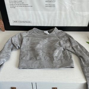 AYBL grey camo crop top